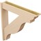 Ekena Millwork 7 1/2-in W x 40-in D x 40-in H Funston Trad Rough Cedar Woodgrain TimberThane Outlooker, Primed Tan OUTUR075X40X40FST04RCPR - alternate 4